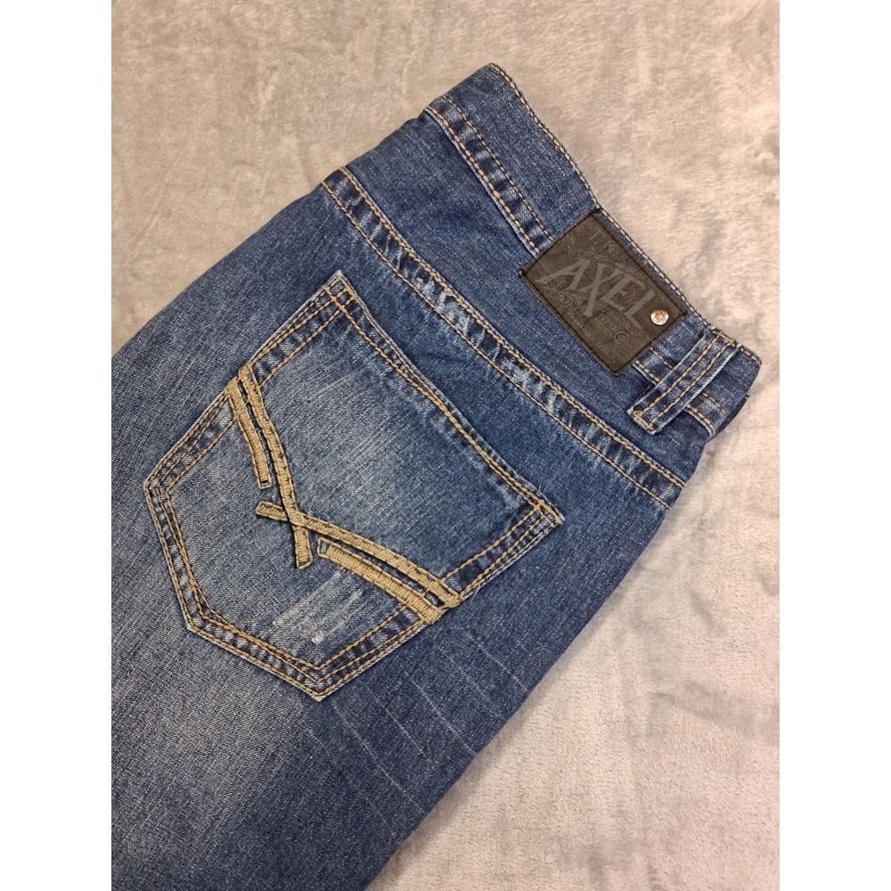 TK Axel Mens 38x32 Relaxed Straight Baggy Distressed Rodeo‎ Cowboy Skater Jeans